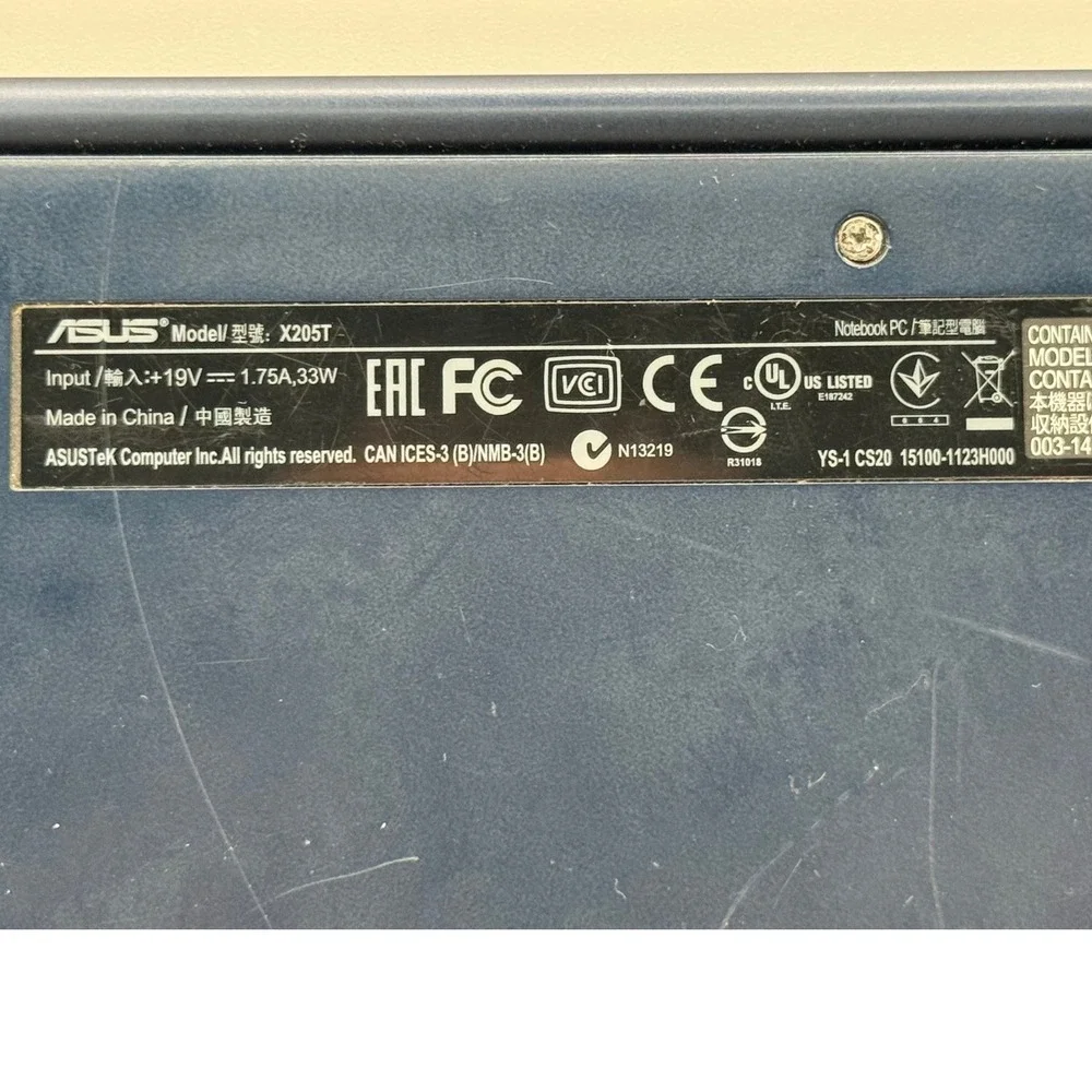 Asus EeeBook X205T 11.6 Laptop Intel‎ Atom 2GB RAM Blue Notebook PC Parts only